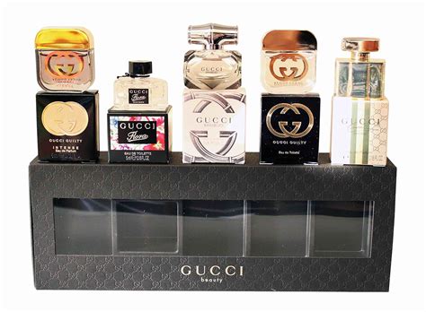 gucci mini perfume gift set.